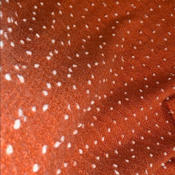 Orange and white tunic dress. Oversized. - Picture 3 of 3